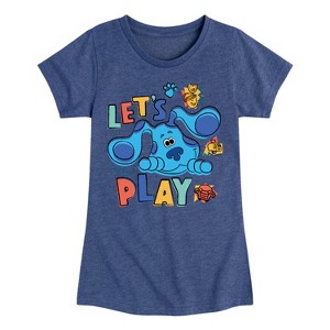 Girls' - Blue's Clues & You! - Let's Play Fitted Short Sleeve Graphic T-Shirt - 1 of 3