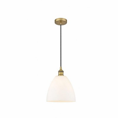 Edison Dome - 1 Light Cord Hung Mini Pendant In Industrial Style-12.25 Inches Tall and 9 Inches Wide