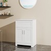 ChicFurnit Bathroom Storage Cabinets Bathroom Floor Storage Cabinet Functional Bathroom Cabinet with Drawer for Bathroom, White, 23.6"*18.1"*34" - 4 of 4