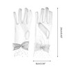 Unique Bargains Women's Fashion Mesh Bow Sunblock Mittens 1 Pair - 3 of 4