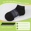 GENTLEAGU Women's Viscose Bamboo Ankle Socks - Thin, Soft & Breathable, Rayon Fabric, 50 Pairs Wholesale Family Pack - 3 of 4