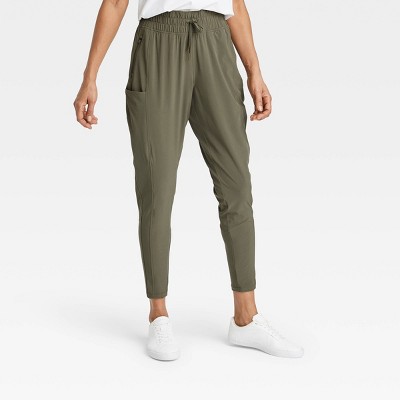 Women's Tapered Stretch Woven Mid-Rise Pants - All in Motion™