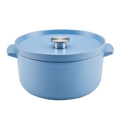 6 Enameled Cast Iron Skillet Blue - Figmint™ : Target