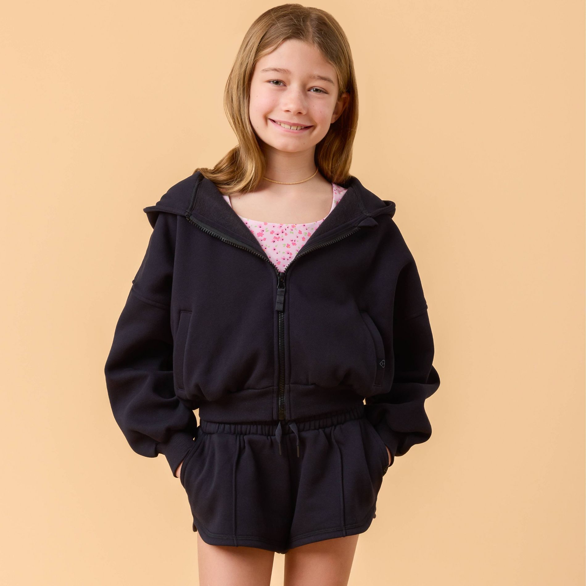 Blogilates Girls' Mommy & Me Marshmallow Hoodie