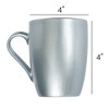 Mom: A Sister Of Your Far Or Mor, A Person Who Gives Best Hugs Frosted Blue 10 ounce New Bone China Coffee Cup Mug - image 4 of 4