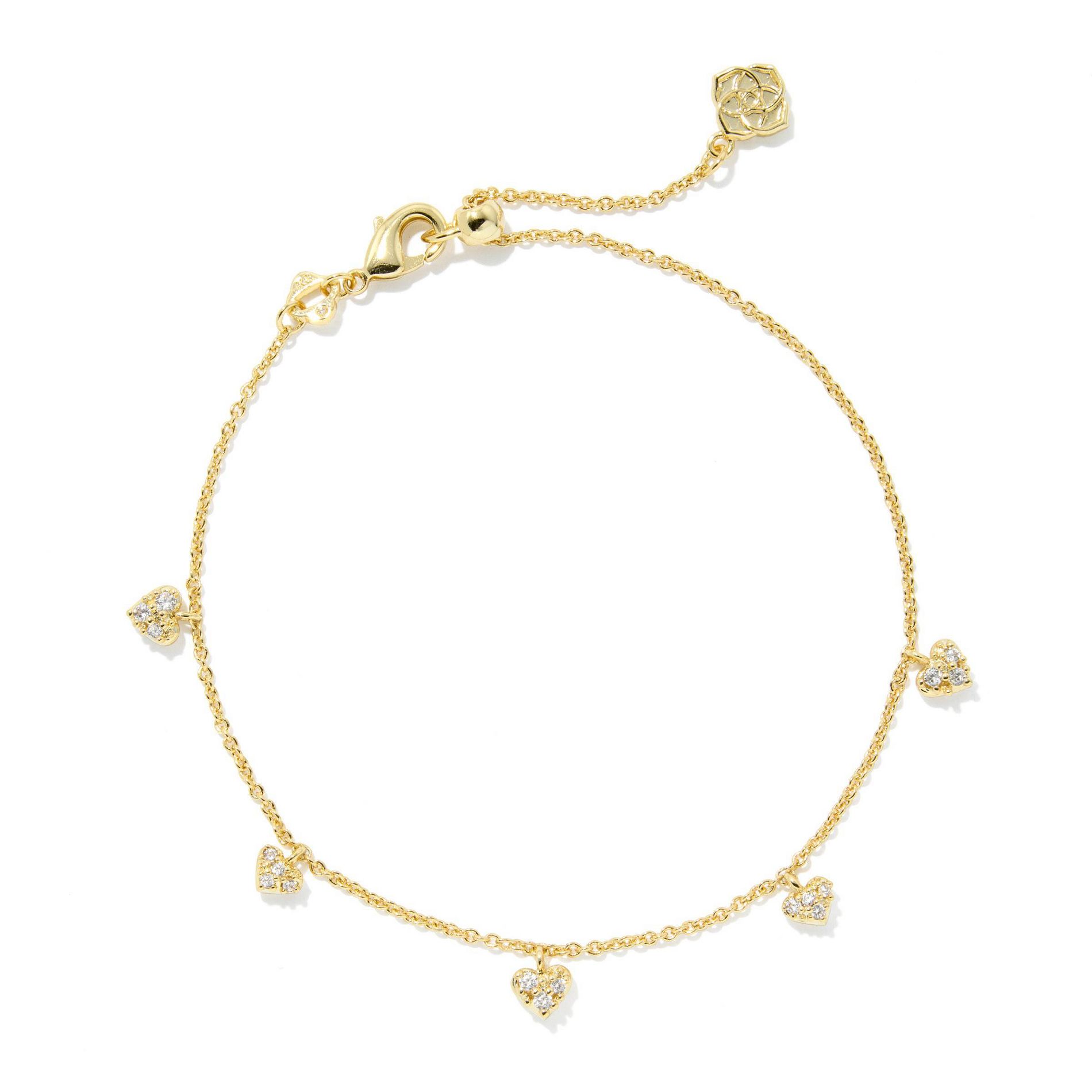 Kendra Scott Anna Pave Delicate Chain Bracelet - Gold