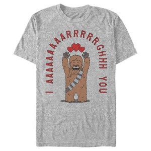 Men's Star Wars Chewie Valentine I Aaaaarrrgh You T-Shirt - 1 of 4