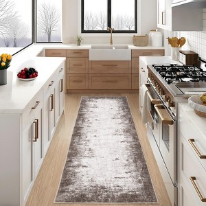Area Rugs for Living Room Bedroom, Modern Abstract Rug Machine Washable Soft Foldable Rug, Low Pile Non Slip Floor Cover - 1 of 4