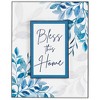 Dicksons Bless This House Blue Floral 12 x 5 MDF Decorative Wall Plaque - 2 of 3