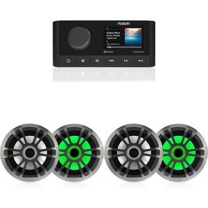 Fusion MS-RA210 Marine Entertainment System & 2 Pairs EL Speakers - Grey - 1 of 4