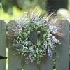 Floral Door Wreath – 30.5" Mixed Green and Purple EVA Design by Melrose - 2 of 3