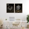 Stupell Industries Celestial Gold Sun and Moon 2pc Floating Frame Art Set, Brown, 17" x 21" - 2 of 4