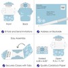 Big Dot of Happiness Winter Wonderland - Fill-In Cards - Snowflake Holiday Party and Winter Wedding Fold and Send Invitations - Set of 8 - 3 of 4