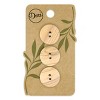 Dritz 20mm Sustainable Wood Round Buttons Beige: Sewing Fasteners, Button Extender, 9 Pieces - 2 of 4