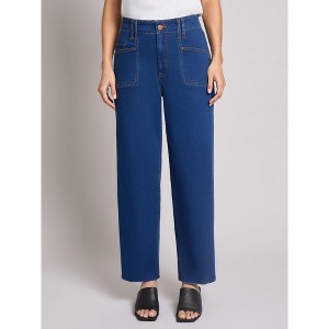 Jones New York Patch Pocket Wide Leg Denim - 1 of 3