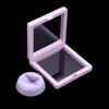 Unique Bargains Transparent PE Material Modern Elegant Floating Frame Display Holder Stand 4 Pcs - 4 of 4