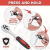 53 Pieces 1/4 inch Drive Socket Ratchet Wrench Tool Set with Bit Socket Set Metric and Extension Bar for Auto Repairing and Household - 3 of 4