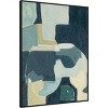 32" x 42" Blue Note III by Rob Delamater: Modern Lithograph, Black Frame - Amanti Art - 2 of 4