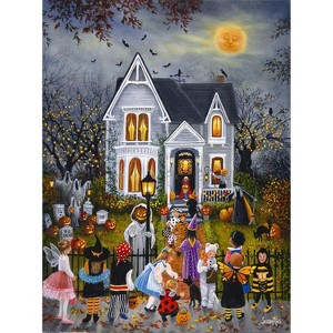 Sunsout Scary Night 1000 pc  Halloween Jigsaw Puzzle 45430 - 1 of 4