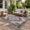 Washable Area Rug Vintage Floral Stain Resistant Accent Rug - 3 of 4
