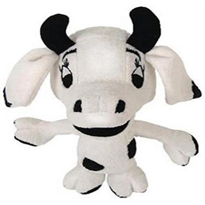 Multipet Mini Inflated Egos Cow Plush Puppy Toy
