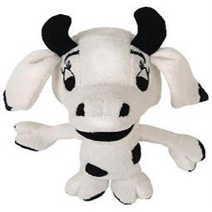 Multipet Mini Inflated Egos Cow Plush Puppy Toy - 1 of 1