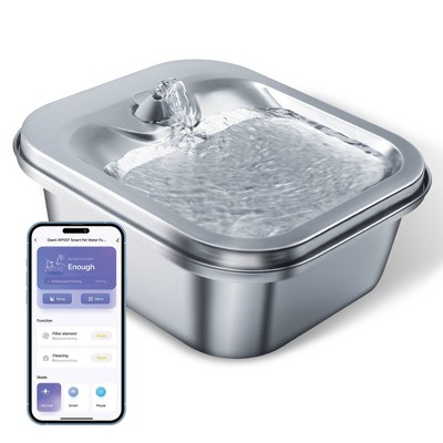 Geeni 4L Stainless Steel Smart Pet Water Fountain