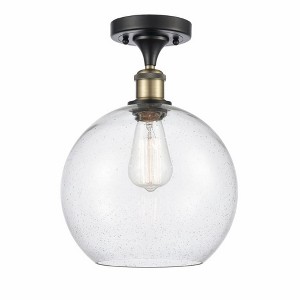 Athens - 1 Light Semi-Flush Mount In Industrial Style-15 Inches Tall and 10 Inches Wide - 1 of 1