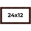 PosterPalooza | Panoramic Distressed Brown Picture Frame - UV Acrylic, Foam Board Backing, Hanging Hardware - 2 of 4
