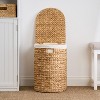 Solhome Ludmila Water Hyacinth Woven Oval Laundry Hamper - image 4 of 4