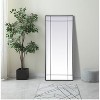 Elegant Lighting French Panel Full Length Mirror 30x70 Inch In Black - 2 of 4