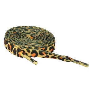 INSPIRE CHIC Sneakers Casual Leopard Print Pattern Fashion Flat Shoe Laces 2 Pairs - 1 of 4