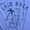 Mens Laid Back T Shirt Funny Sarcastic Sun Bathing Beach Chair Graphic Novelty Tee For Guys - Crazy Dog Men's T Shirt - 2 of 4