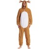 #followme Mens One Piece Character Adult Bodysuit Hooded Xmas Pajamas - 3 of 4