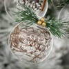 4.25"H Sullivans Christmas White Etched Ball Ornaments Set of 3  Multicolor - 2 of 2