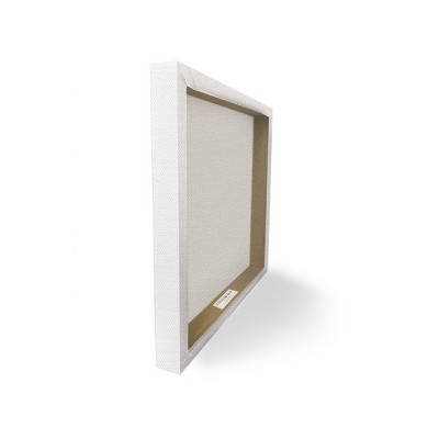 Bold Abstract Floral Arrangement Black and Cream Canvas Wall Art