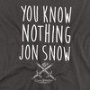 Game Of Thrones You Know Nothing Jon Snow Adult T-Shirt - 2 of 4