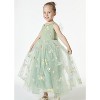 2Bunnies Girls' 12M-14Y Floral Garden Embroidered Tulle Strap Flower Girl Dress Maxi - 3 of 4