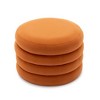 CENGHU Soft Velvet Round Ottoman, Bedroom End Bench, Velvet Ottoman Entryway Footstool, End Bench, Ottoman Bench for Living Room & Bedroom - 4 of 4