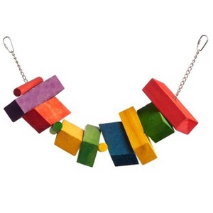 Prevue Pet Products 60945 Bodacious Bites The Bridge Bird Toy, Multicolor - 1 of 3