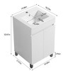 Gulches Elegant Compact Bathroom Vanity, White, 20" - Modern Design, Storage-Friendly - 3 of 4