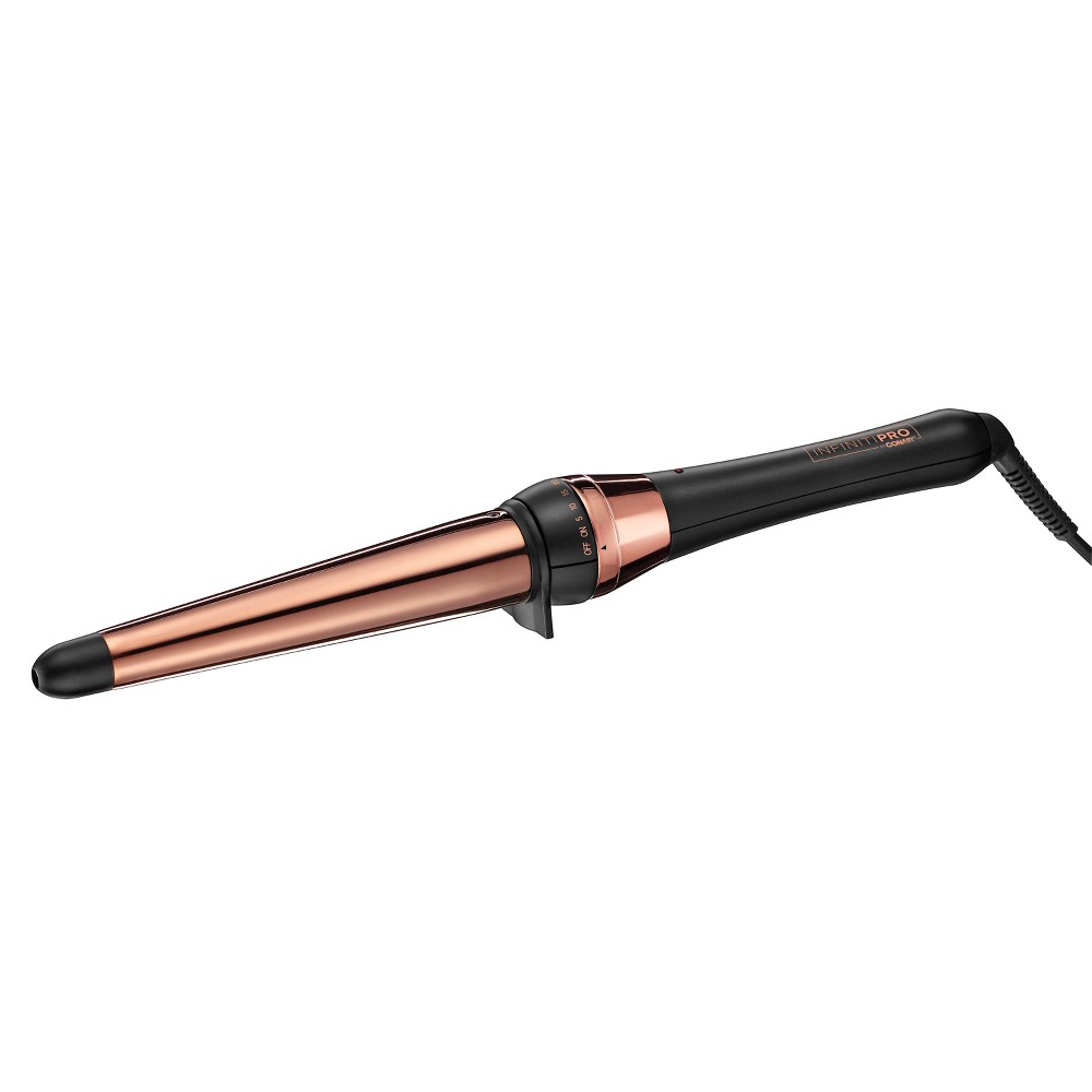 Photos - Hair Dryer Conair InfinitiPro by  Conical Curling Iron - Rose Gold 