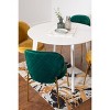 NicBex Round Dining Table Set for 4 Morden Dining Room Table with 4 Velvet Chairs and MDF Tabletop for Home Office - 4 of 4