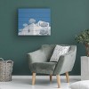 Trademark Fine Art Linda Wride Blue and White Wood Slat Art - 4 of 4