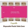Crown Display 54 in. x 108 in. Plastic Tablecloth - 12 Pack - 4 of 4