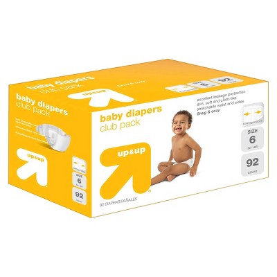 size 6 up and up diapers