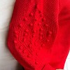 Women's Pom Pom Balloon Sleeve Sweater - Vine & Love - 3 of 3