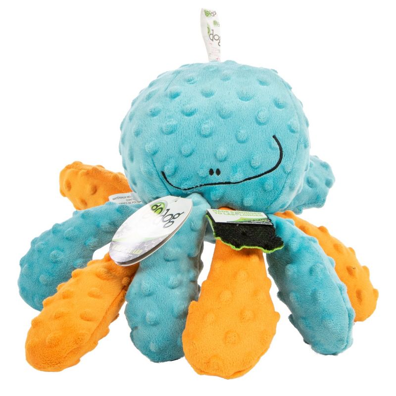 goDog Crazy Tugs Octopus Squeaky Plush Dog Toy, Chew Guard Technology, 5 of 6