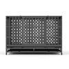 XBRIGH 48-Inch Heavy Duty Tin Dog Crate with Wheels, Sturdy Door Lock, Double Doors and Removable Tray Design - 3 of 4
