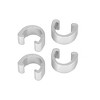 Unique Bargains Bike MTB Brake Cable Derailleur Line Case C Shape Buckle Clasps Silver Tone 5 Pcs - 4 of 4